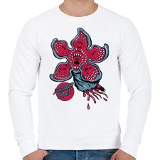 PRINTFASHION Stranger Things - Férfi pulóver - Fehér férfi pulóver, kardigán