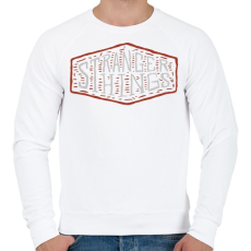 PRINTFASHION STRANGER THINGS - Férfi pulóver - Fehér