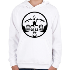 PRINTFASHION Stranger Things - Gyerek kapucnis pulóver - Fehér