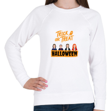 PRINTFASHION Stranger Things Halloween - Női pulóver - Fehér női pulóver, kardigán