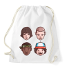 PRINTFASHION Stranger Things Karakterek - Sportzsák, Tornazsák - Fehér