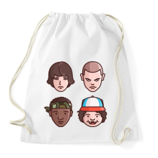 PRINTFASHION Stranger Things Karakterek - Sportzsák, Tornazsák - Fehér tornazsák