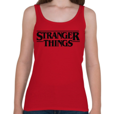 PRINTFASHION stranger things - Női atléta - Cseresznyepiros