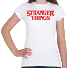 PRINTFASHION Stranger Things - Női póló - Fehér női póló