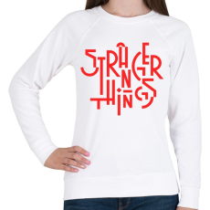 PRINTFASHION Stranger Things - Női pulóver - Fehér