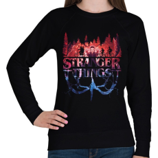 PRINTFASHION Stranger Things - Női pulóver - Fekete