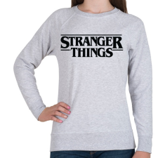 PRINTFASHION stranger things - Női pulóver - Sport szürke női pulóver, kardigán