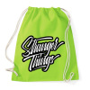 PRINTFASHION Stranger things OC - Sportzsák, Tornazsák - Limezöld