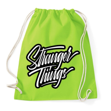 PRINTFASHION Stranger things OC - Sportzsák, Tornazsák - Limezöld tornazsák