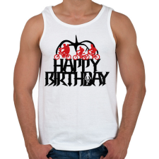 PRINTFASHION Stranger Things szülinap - Férfi atléta - Fehér atléta, trikó