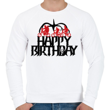 PRINTFASHION Stranger Things szülinap - Férfi pulóver - Fehér férfi pulóver, kardigán