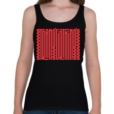 PRINTFASHION Stranger Things Text - Női atléta - Fekete női trikó
