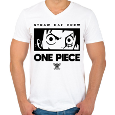 PRINTFASHION Straw hat crew - Férfi V-nyakú póló - Fehér férfi póló