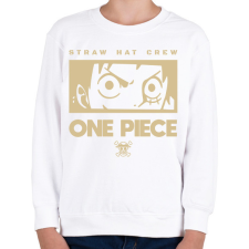 PRINTFASHION Straw hat crew - Gyerek pulóver - Fehér gyerek pulóver, kardigán