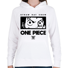 PRINTFASHION Straw hat crew - Női kapucnis pulóver - Fehér