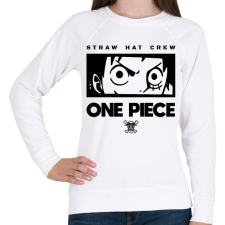 PRINTFASHION Straw hat crew - Női pulóver - Fehér női pulóver, kardigán