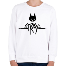 PRINTFASHION Stray black - Gyerek pulóver - Fehér gyerek pulóver, kardigán