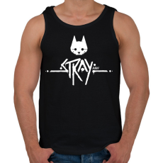 PRINTFASHION Stray - Férfi atléta - Fekete