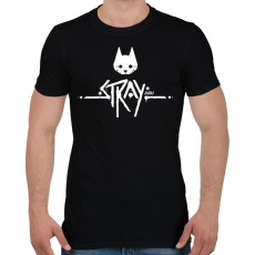 PRINTFASHION Stray - Férfi póló - Fekete