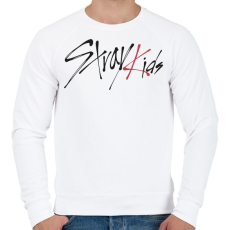 PRINTFASHION Stray Kids - Férfi pulóver - Fehér