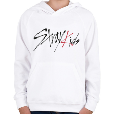 PRINTFASHION Stray Kids - Gyerek kapucnis pulóver - Fehér gyerek pulóver, kardigán