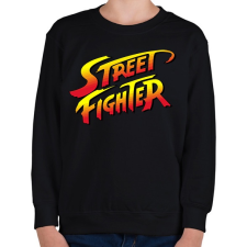 PRINTFASHION Street Fighter - Gyerek pulóver - Fekete gyerek póló