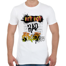 PRINTFASHION Street life - Férfi póló - Fehér férfi póló