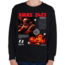 PRINTFASHION Streetwear xmas - Gyerek pulóver - Fekete