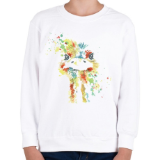 PRINTFASHION Strucc vízfesték - Gyerek pulóver - Fehér