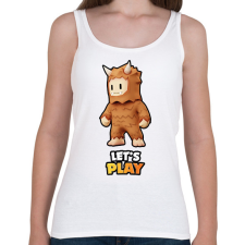 PRINTFASHION Stumble Guys - Bigfoot - Női atléta - Fehér női trikó