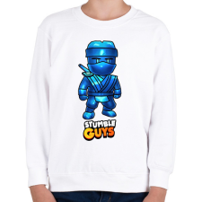 PRINTFASHION Stumble guys - Dynamitron - Gyerek pulóver - Fehér gyerek pulóver, kardigán