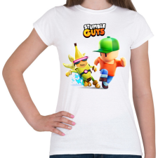 PRINTFASHION Stumble Guys game - Női póló - Fehér női póló