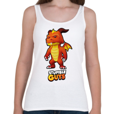 PRINTFASHION Stumble Guys - Inferno Dragon - Női atléta - Fehér női trikó