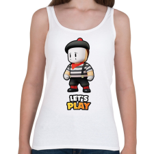 PRINTFASHION Stumble Guys - Mime Rowan - Női atléta - Fehér női trikó