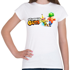 PRINTFASHION Stumble Guys - Női póló - Fehér női póló