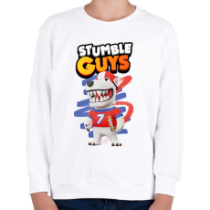 PRINTFASHION Stumble guys polar bear - Gyerek pulóver - Fehér