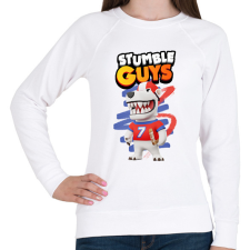 PRINTFASHION Stumble guys polar bear - Női pulóver - Fehér női pulóver, kardigán