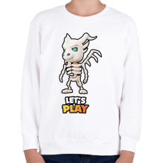 PRINTFASHION Stumble Guys - Undead Dragon - Gyerek pulóver - Fehér