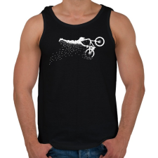 PRINTFASHION stunt biker  - Férfi atléta - Fekete atléta, trikó