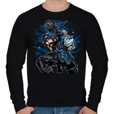 PRINTFASHION Sub Zero - Férfi pulóver - Fekete
