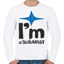 PRINTFASHION Subarist - Férfi pulóver - Fehér férfi pulóver, kardigán
