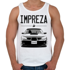PRINTFASHION Subaru Impreza - Férfi atléta - Fehér atléta, trikó