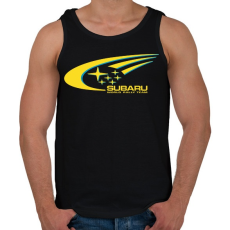 PRINTFASHION SUBARU póló - Férfi atléta - Fekete