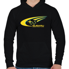 PRINTFASHION SUBARU póló - Férfi kapucnis pulóver - Fekete