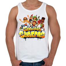 PRINTFASHION Subway surfers - Férfi atléta - Fehér