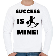 PRINTFASHION Success is mine - Férfi pulóver - Fehér férfi pulóver, kardigán