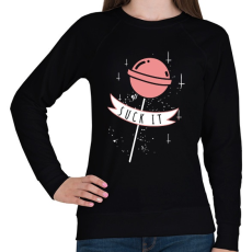 PRINTFASHION Suck It - Női pulóver - Fekete