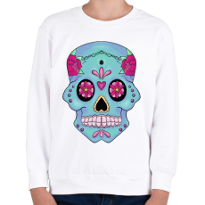 PRINTFASHION SUGARSKULL - Gyerek pulóver - Fehér