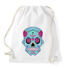 PRINTFASHION SUGARSKULL - Sportzsák, Tornazsák - Fehér tornazsák
