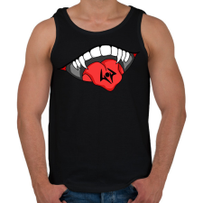 PRINTFASHION SUKUNA MOUTH - Férfi atléta - Fekete atléta, trikó